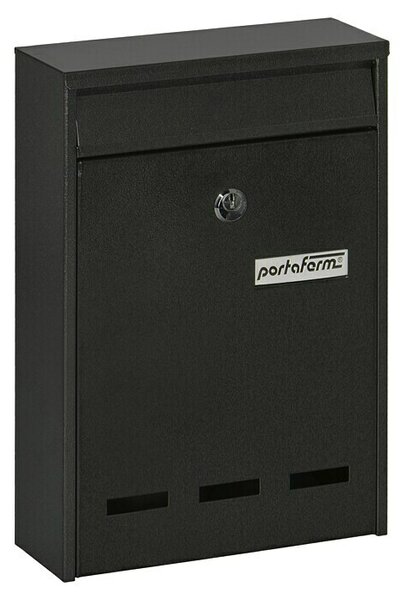 Portaferm Stenski poštni nabiralnik PF 11 (Do x Š x V: 7,5 x 21,5 x 31,5 cm, Sive barve, Jeklo, Okno za prikaz)