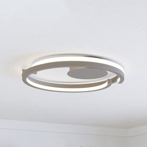 EGLO LED stropna svetilka MEZZOMONTE, bež, Ø 48 cm, CCT, zatemnjen, Bež, Dnevna soba / jedilnica, Aluminij