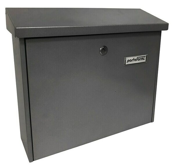 Portaferm Stenski poštni nabiralnik PF 55 (Do x Š x V: 10 x 37,7 x 32 cm, Antracitne barve, Jeklo)