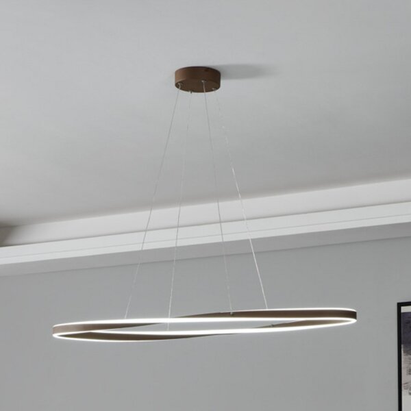 EGLO LED-visoka svetilka CAMEROTA, bronasta, 111 x 38 cm, daljinski upravljalnik, zatemnjen, Bronasta / starinska medenina, Dnevna soba / jedilnica, Aluminij