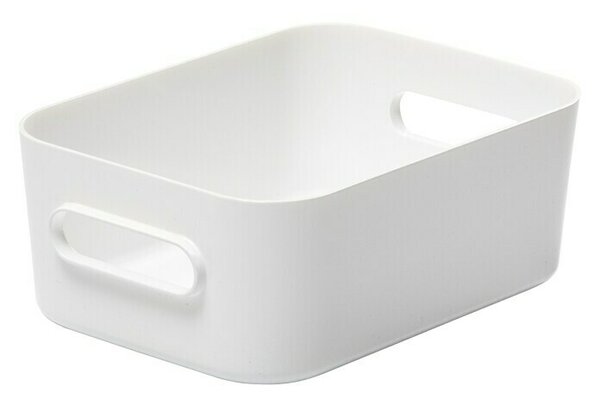 SmartStore Zaboj za shranjevanje Compact (Do x Š x V: 20 x 14 x 7,5 cm, Plastika, Bele barve)