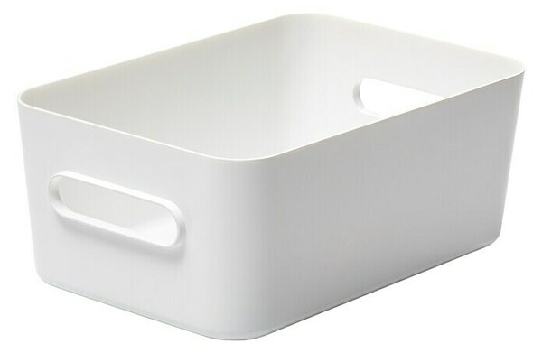 SmartStore Zaboj za shranjevanje Compact (Do x Š x V: 29,5 x 19,5 x 12 cm, Plastika, Bele barve)