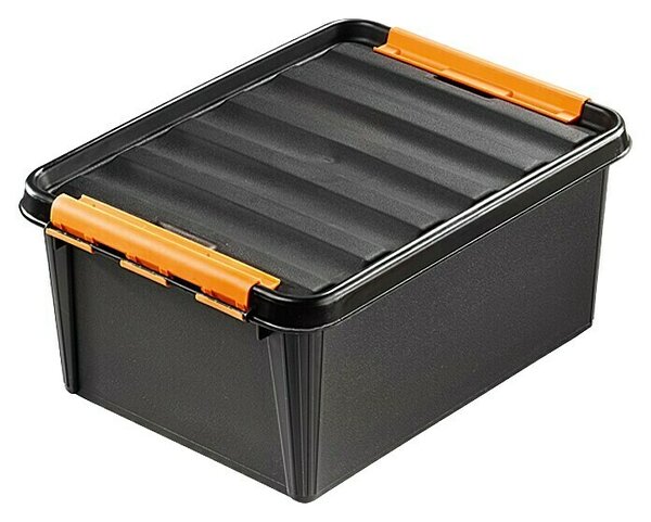 SmartStore Zaboj za shranjevanje Pro (Do x Š x V: 50 x 39 x 26 cm, Plastika, Črne barve)