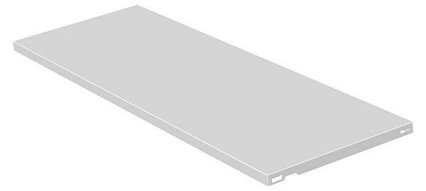 Dolle Jeklena predalna polica (Do x Š: 80 x 30 cm, Nosilnost police: 30 kg, Bele barve, 2 kos)