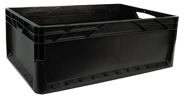 Surplus Systems Euro škatla Eurobox (Do x Š x V: 60 x 40 x 22 cm, Plastika, Črne barve)