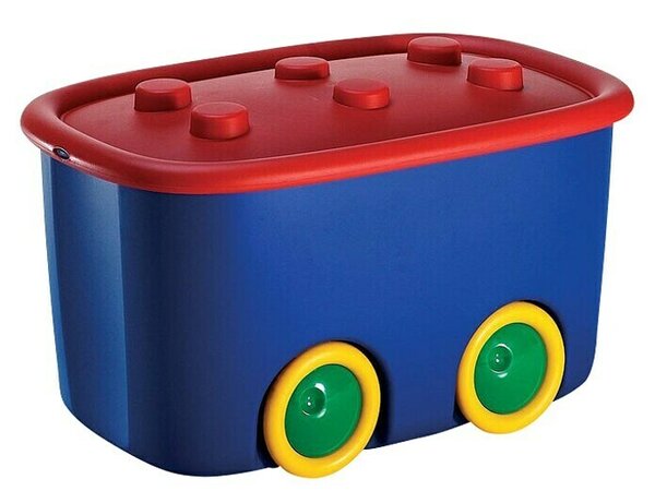Keter Škatla za shranjevanje s kolesi Funny box (Do x Š x V: 32 x 58 x 38,5 cm, 46 l)