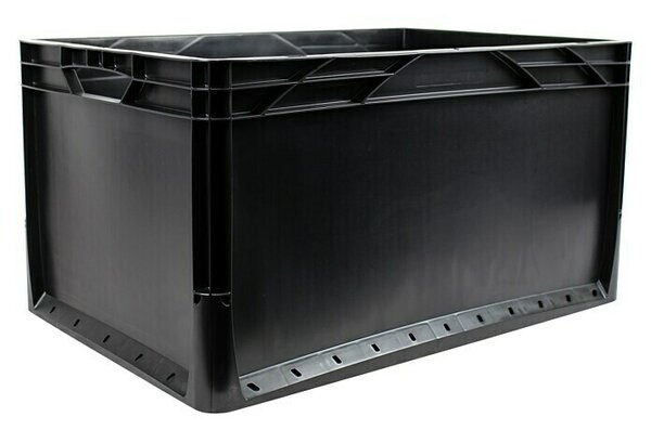 Surplus Systems Euro škatla Eurobox (Do x Š x V: 60 x 40 x 32 cm, Plastika, Črne barve)