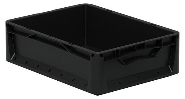 Surplus Systems Euro škatla Eurobox (Do x Š x V: 40 x 30 x 12 cm, Plastika, Črne barve)