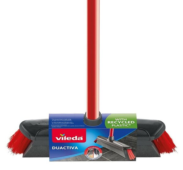 Vileda Superfeger Zunanja metla Antistaub Duo (S teleskopsko palico, Material ščetin: Sintetika, Širina metle: 35 cm)