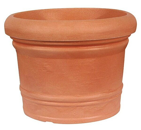 Geli Okrogel cvetlični lonec Palermo (Zunanje dimenzije (Ø x V): 40 x 30 cm, Plastika, Terakota)