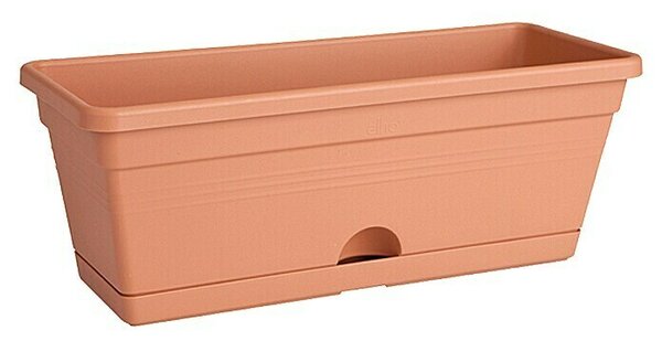 Elho Green Basics Korito za rastline Mini (Zunanje dimenzije (Do x Š x V): 30 x 12 x 11 cm, Plastika, Terakota)