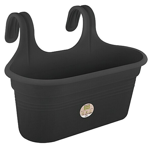 Elho Balkonsko korito Green Basics easy - viseče (Maksimalna zunanja dolžina: 36 cm, Črne barve)