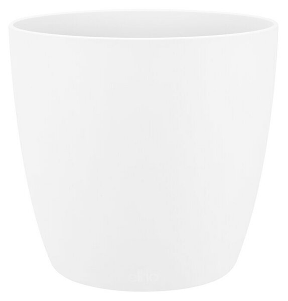 Elho Brussels Okrogli lonec Mini (Zunanje dimenzije (Ø x V): 7 x 6 cm, Bele barve, Plastika, Sijaj)