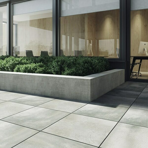 Cersanit Terasna ploščica Concrete Grey Light (59,3 x 59,3 x 2 cm, Siva, Mat)