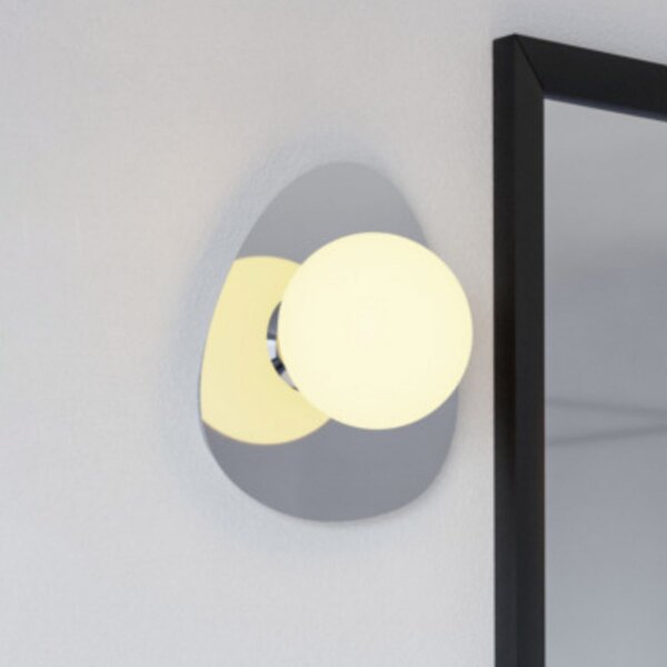 EGLO stropna svetilka CASTROVIDO, krom, 24 cm, 1-žarilna, IP44, G9-LED, Krom, Dnevna soba / jedilnica, Steklo, Globus