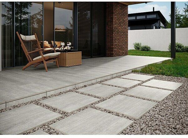 Terasna ploščica Garden Grey (59,7 x 59,7 x 2 cm, Sive barve, Mat)