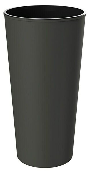 Okrogli stebrasti cvetlični lonec Aurora (Zunanje dimenzije (Ø x V): 30 x 57 cm, Plastika, Antracit)