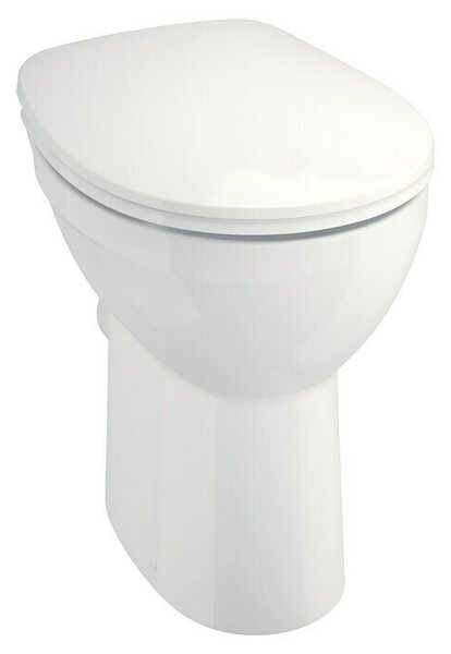 Camargue Prostostoječi WC set Plus 75 2.0 (Izpiranje brez roba, Brez posebne glazure, Oblika splakovanja: Globok, WC odtok: Vodoravno, Bele barve)