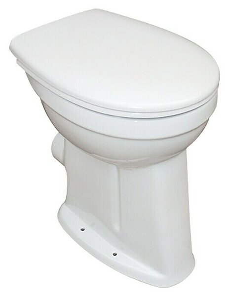 Camargue Prostostoječi WC set Plus 100 (Z izpiralnim robom, WC odtok: Vodoravno, Bele barve)