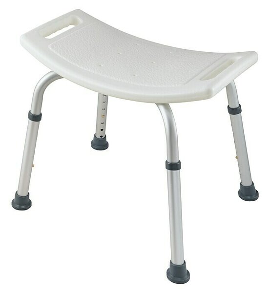 Careosan Kopalniška pručka (Nastavitev višine: 37,5 cm - 55 cm, Nosilnost: 110 kg, Bele barve)