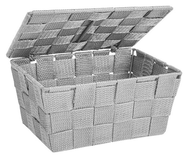 Wenko Adria Toaletna košarica (14 x 19 x 10 cm, Siva)