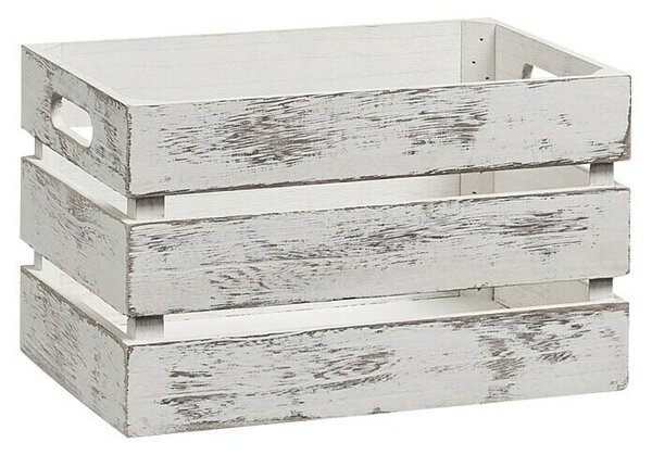 Zeller Present Leseni zaboj (Do x Š x V: 31 x 21 x 18,7 cm, Bele barve)