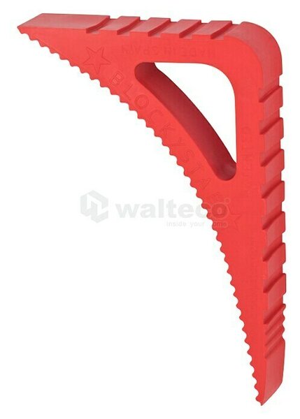 Zaustavljalec vrat in oken Blockystar (Do x V: 78 x 20 mm, Rdeče barve)