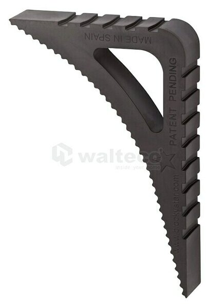 Zaustavljalec vrat in oken Blockystar (Do x V: 78 x 20 mm, Črne barve)