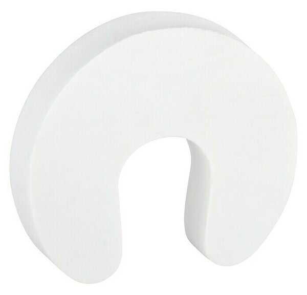 Zaustavljalec vrat in oken (Do x Š x V: 85 x 95 x 7 mm, Material: Plastika, Bele barve)