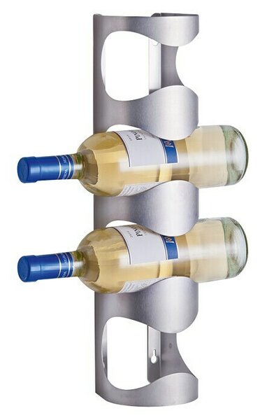 Zeller Present Regal za vino (Do x Š x V: 11,5 x 9,8 x 45 cm, Število steklenic: 4 kos, Nerjavno jeklo)
