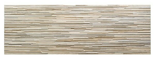 Stenska ploščica Layers Dekor (30 x 90 cm, Bež barve, Mat)