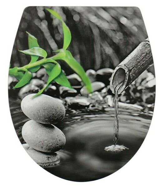 Poseidon WC deska Zen Garden Magic Motion (Duroplast, Večbarvna, S samodejnim spuščanjem)