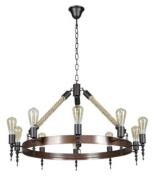 Ferotehna Viseča svetilka Knight Coffee (60 W, Do x Š x V: 700 x 700 x 1.170 mm, E27)
