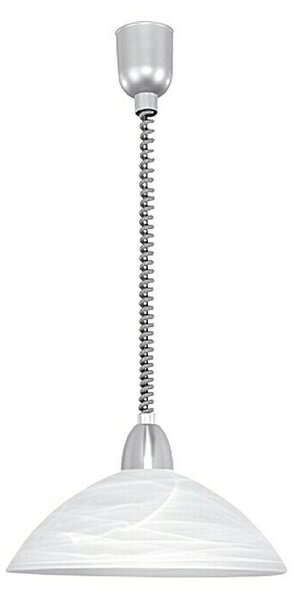 Eglo Okrogla viseča svetilka Lord 2 s kovinsko rozeto (Premer: 360 mm, Višina: 110 cm, Bele barve, nikelj mat barve)