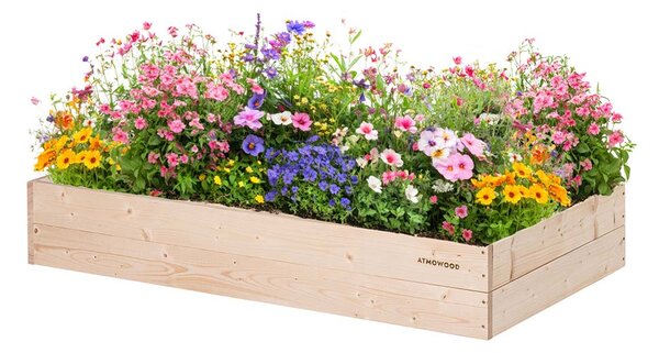 ATMOWOOD Lesena visoka greda 120 x 60 x 20 cm