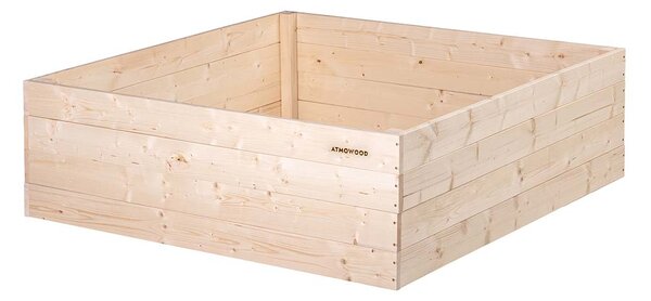ATMOWOOD Lesena visoka greda 120 x 120 x 40 cm