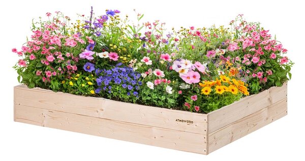 ATMOWOOD Lesena visoka greda 120 x 80 x 20 cm