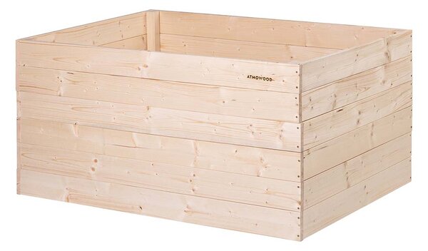 ATMOWOOD Lesena visoka greda 120 x 80 x 60 cm