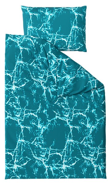 Bombažna posteljnina TEMPESTA turkizna Dimenzije posteljnine: 70 x 90 cm | 140 x 200 cm