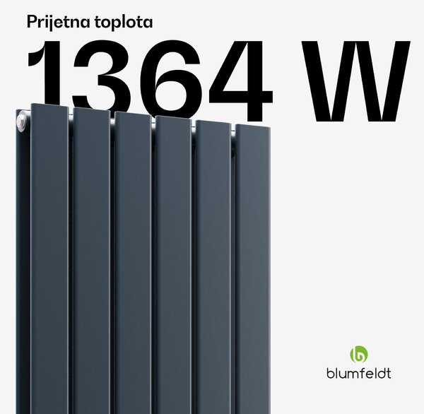Blumfeldt Ontario radiator 180x45 Moč 1364 W