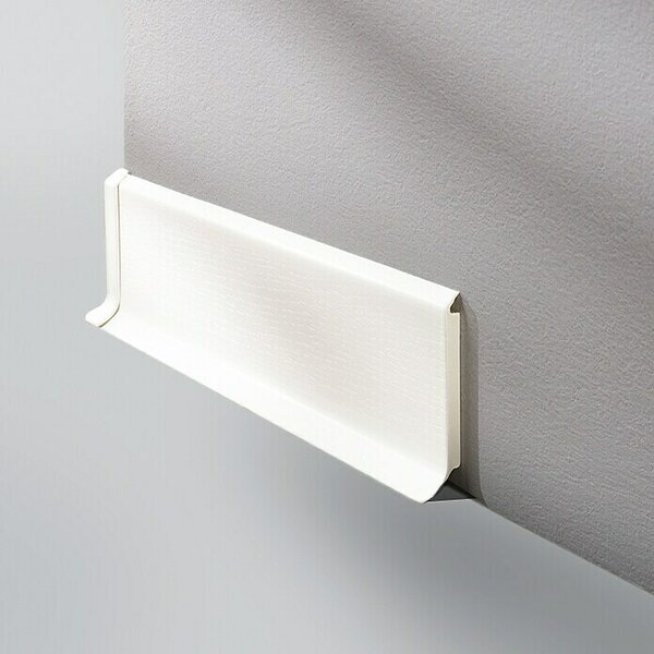 LOGOCLIC Zaključna letev HSL (250 cm x 14 mm x 60 mm, Trda pena, Bele barve)