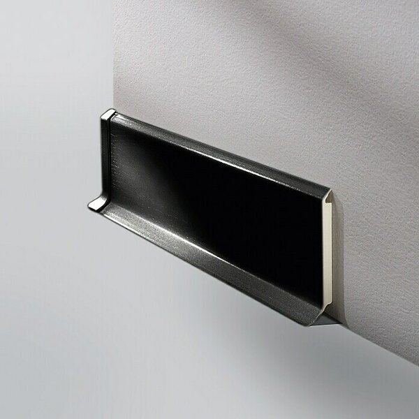 LOGOCLIC Zaključna letev HSL (250 cm x 14 mm x 60 mm, Trda pena, Črne barve)