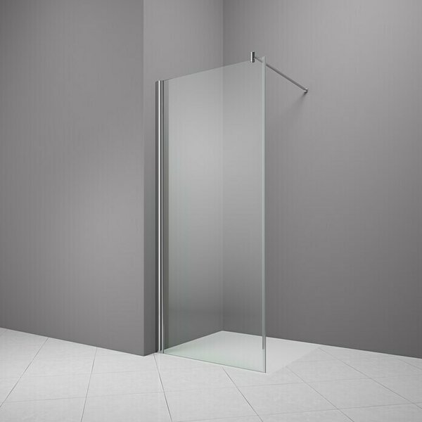 Camargue Vario Tuš stena S6 (Š x V: 80 x 191,5 cm, Prevlečena, Krom)