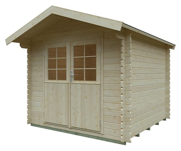 Kiehnholz Vrtna hiška Vaasa (Zunanje dimenzije vključno s strešnim previsom (Š x G): 280 x 300 cm, Les, Rjava)