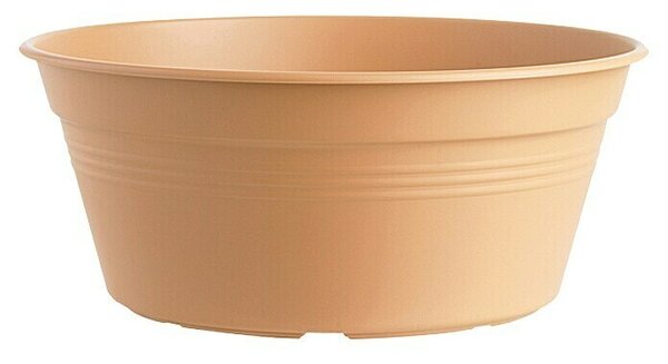 Elho Green Basics Okrogel lonec za rastline (Zunanje dimenzije (Ø x V): 27 x 11 cm, Plastika, Terakota)