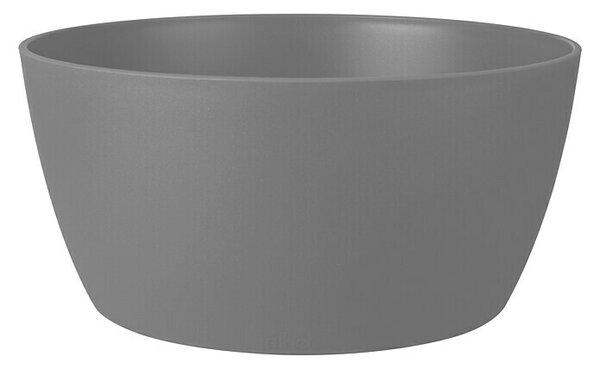Elho Brussels Okrogel lonec za rastline (Zunanje dimenzije (Ø x V): 23 x 10,8 cm, Plastika, Antracitne barve, Mat)