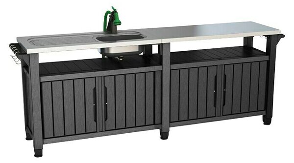 Keter Jekleni umivalnik Unity Chef 415 L (Do x Š x V: 237 x 51,3 x 89,4 mm, Antracit)