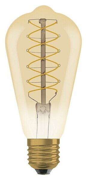 Osram LED svetlobni vir Vintage Edition 1906 hruškaste oblike E27 (E27, Možnost zatemnitve, Toplo bela, 420 lm, 4,8 W, Zlate barve)