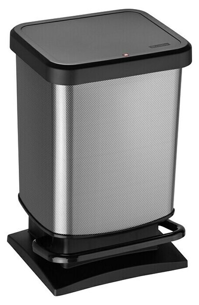 Rotho Pedalni zabojnik Paso (20 l, Plastika, Carbon kovinsko)