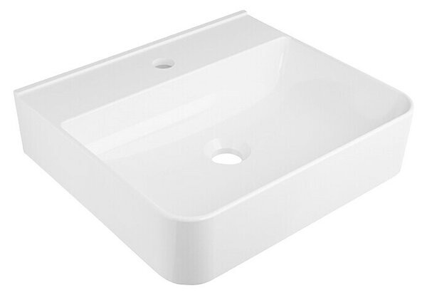 Camargue Umivalno korito Adelaide (Š x Do: 45 x 40 cm, Brez posebne glazure, Odprtina za armaturo: Sredina, Brez izliva, Bele barve)